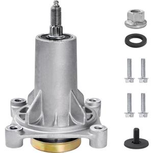 Parts Camp Spindle Assembly for Mower Deck Replace 187292 192870 532187292 532187281 587819701, Mandrel Kit with Bolts Fits Husqvarna Craftsman AYP 42" 46" 48" 54" Deck, YTH22V46 YTH24V48, Pre-Greased