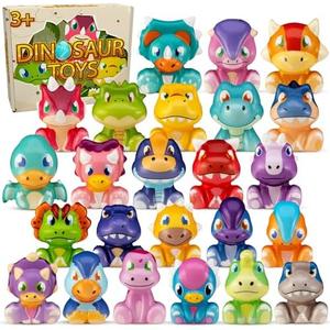 Dinosaur Party Favors for Kids 19 PCS Dinosaur Squishy Toys,Goodie Bag Stuffers, Pinata Stuffers,Birthday Gifts for Boys & Girls,Treasure Chest Prizes,Classroom Prizes for Kids