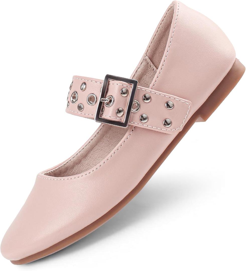 Toddler Girl Dress Shoes Bow Black Dress School Shoes Princess Mary Jane for Toddler/Little Girl (Pink)