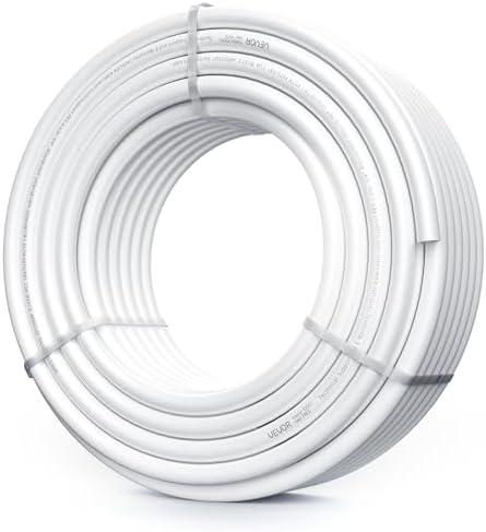 VEVOR PEX Pipe 3/4 Inch, 100 Feet Non-Oxygen Barrier PEX-A Flexible Pipe Tubing for Potable Water, for Hot/Cold Water & Easily Restore, Plumbing Applications with Free Cutter,White