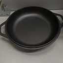 Lodge Cast Iron Double Dutch Oven - Pre-Seasoned 2-in-1 Cast Iron Cookware - Pot & Skillet Combo - Even Heat Retention - Oven-Safe, Versatile Pot - 5 Quart