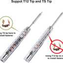 SEQURE SI012 Soldering Iron, 68W Electric Soldering Iron Kit Adjustable Temperature 212F-842F, 8S Fast Heating, Digital OLED, Auto Sleep, 19V Power Adapter, 2 Soldering Tips Portable Welding Tool