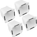 4 Pcs Furniture Risers 6 Inches Increased Bed Foot Leg Extender Sofa 4 for Pieces Table Leg Half Trapezoid Feet L Shaped Rubber Strip Lifts Bed Risers