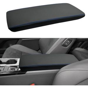 Armrest Lid Accessories for Toyota Camry 2025 2026, Center Console Cover, Arm Rest Box Protective Cover, Armrest Lid Leather Cover, Custom Armrest Interior, Middle Console Cover (Blue Stitches)