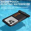 Waterproof Phone Pouch Floating 2 Pack, IP68 Dry Bag Compatible with iPhone 17 16 15 14 Pro Max, Underwater Phone Case for Snorkeling Beach Swimming Cruise Travel Essentials