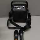 Karaoke Machine, Portable Bluetooth Speaker with 2 Wireless Microphones for Adults & Kids with Lights, Karaoke Microphone with PA System Supports USB/TF/FM/AUX for Home Party Home System Packages (Black)