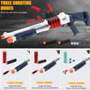Bugrtey Shell Ejecting Toy Shotgun Toys Guns with 50 Soft Darts 14 Shells 1 Scope Soft Bullet Toy Shotgun Outdoor Games Gifts for Christmas Halloween Birthday, Large