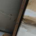 Kate and Laurel Sylvie Western Cowboy Horseback Ranch Abstract Neutral 2 Framed Canvas Wall Art by The Creative Bunch Studio; 30x30 Brown; Modern Abstract Cowboy Art for Wall