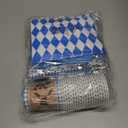 161 Oktoberfest Party Supplies Dinnerware Set - Bavarian German Design with Plates Cutlery Cups & Tablecloth-Blue Diamond Themed Decor for 20 Guests Perfect for Beer Festival, Oktoberfest Celebration