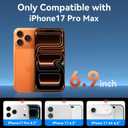 Elecshion 4 Way 360 Anti Spy for iPhone 17 Pro Max Privacy Screen Protector + Camera Lens Protector (2+2), Auto-Align Kit, 10X Military Shatterproof Anti Peep Tempered Glass Film for 17 Pro Max