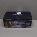 RGB+W Low Voltage Landscape Lights with Remote Control 5W 12V Landscape Lighting LED 16 Color Changing Spotlights Outdoor Waterproof Pathway Lights Garden Decorative(Not Include Transformer)