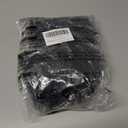 Yookat 40 Pieces Mini Christmas Trees Bottle Brush Trees Sisal Trees Mini Pine Trees with Wooden Base Bottle Brush Christmas Trees and Christmas Figures Decoration for Christmas Decoration (Black)