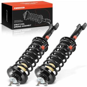 A-Premium Rear Struts Compatible with Honda Accord 2013-2017 - 2x Replacement Suspension Complete Strut Assembly Shock with Coil Spring
