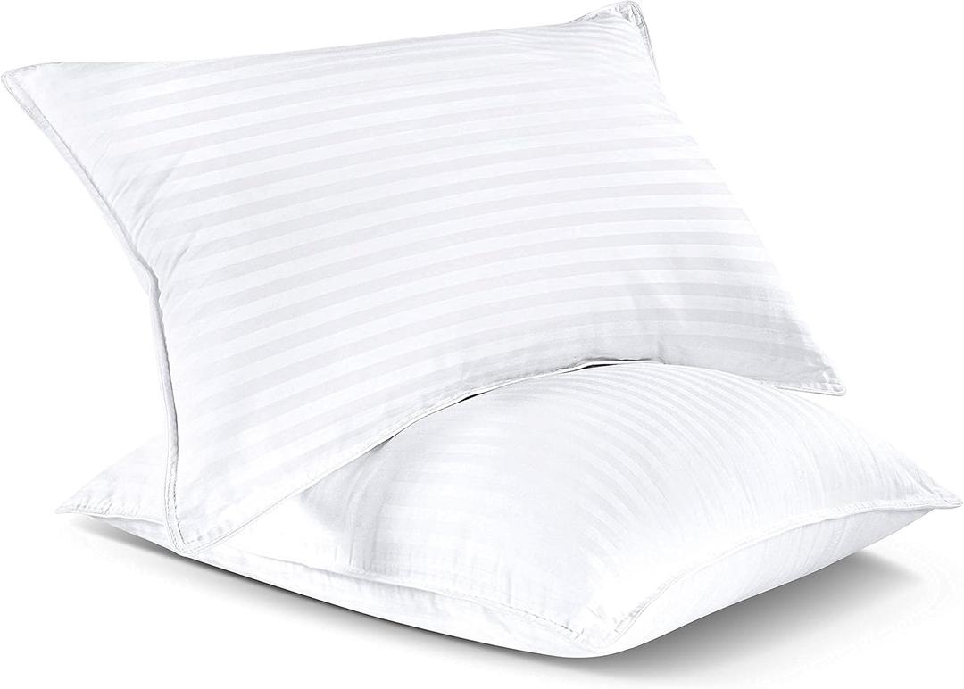 Bedding Bed Pillows for Sleeping King Size (White), Set of 2, Down Alternative Pillow for Sleeping, Cooling Hotel Quality Pillow Set for Back, Stomach or Side Sleepers