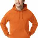 Gildan Adult Fleece Hoodie Sweatshirt, Style G18500, Multipack (XX-Large, Safety Orange)