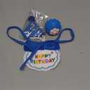 PTDECOR Cat Birthday Party Supplies, Blue Hat with Numbers Cat Bandana Pet Decorations for Kitten Birthday Outfits (Blue)
