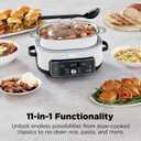 Ninja Foodi PossibleCooker PRO Plus with 11-in-1 Smart Cook System, Thermal Surround Technology, Powerful 1400-Watt Base, Oven safe up to 500 F - White, 8.5 Quarts