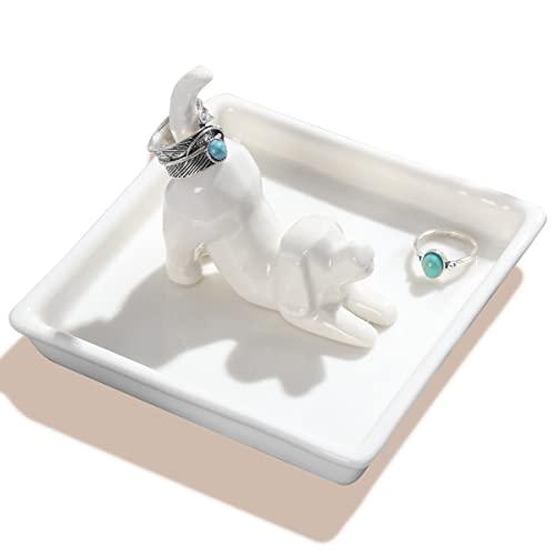 PUDDING CABIN Dog Mom Gifts for Women, Dog Ring Holder Dish Jewelry Holder, Dog Lover Gift for Women Friends Female Mom Grandma Aunt as Mothers Day Birthday Wedding Christmas Gift PUDDING CABIN Dog Mom Gifts for Women, Dog Ring Holder Dish Jewelry Holder, Dog Lover Gift for Women Friends Female Mom Grandma Aunt as Mothers Day Birthday Wedding Christmas Gift