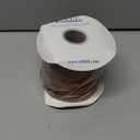 Ribbli Brown Velvet Wired Ribbon 4 Inch Velvet with Satin Christmas Ribbon for Gift Wrapping Christmas Tree Decoration Crafts Wreaths Supplies-Continuous 10 Yards