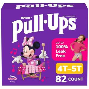 Pull-Ups Girls' Potty Training Pants, Size 4T-5T Training Underwear (38-50 lbs), 82 Count