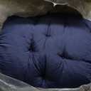 MAGIC ELEPHANT Porch Swing Cushions, Memory Foam Swing Cushion for Outdoor Furniture, Patio 2-3 Seater Cushion Replacement with Headrest for Swing Chair, 60x40 Inch (Blue)