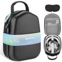 FOREGOER Hard Carrying Case Compatible with Meta Quest 3S/Quest 3/Oculus Quest 2 Official Original/Elite Strap VR Gaming Headset, Portable Travel Vision Pro Case for Touch Controllers Accessories