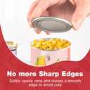 Electric Can Opener, Food Safe Automatic Can Opener with Smooth Edge, Open Your Cans with A Simple Press of Button, Can Opener Electric Kitchen Gifts for Seniors and Arthritis, Middle