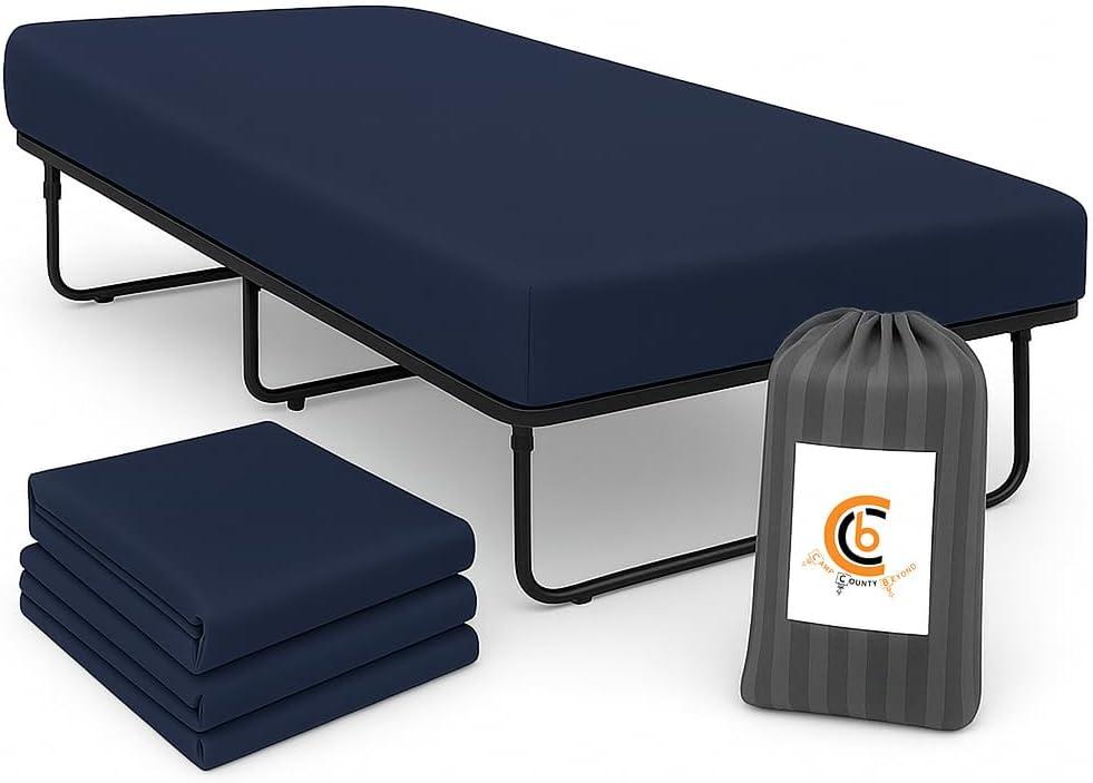 Ultrasoft Microfiber Deep-Pocket Fitted Twin Fitted Sheets 2 Pack Compatible Cot Size Sheets 25x70 bunks Rv Bunk Bed Sheets Stay-Tight Elastic, Wrinkle-Resistant, Quick-Dry, Colorfast- Navy Blue