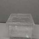 Clear Plant Nursery Pots Acrylic Orchid Pots with Drainage Holes and Tray Transparent Planter for Indoor Plants, Succulents, Herb, Flowers and Cactus Decorative(8 Inches,Square)