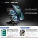 20W Fast Wireless Charger,Wireless Charging Stand Compatible with iPhone 17 16 Pro,15 Pro,15,14,13,12,11 Series/X/XS,Phone Charger for Galaxy S25/S24/S23/Note 20,Pixel 8/7 Pro/LG G8 etc