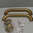 Shower Grab Bar, 2 Pack 12 Inch Gold Bathroom Safety Bar, 1.25" Diameter 304 Stainless Steel Grab Bars for Bathtubs and Showers, Handicap Shower Grab Bar for Seniors Elderly