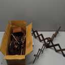 Brainmart Rosewood Yarn Winder & Swift with Wooden Yarn Bowl  30pcs Crochet Kit | Handcrafted Wooden Ball Winder, Crochet Hooks Set, Bobbins, Weaving Needles for Knitting, Crocheting & Weaving