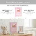 Lil' Peach Dream Big Baby Memory Book, Pink Guided First 5 Years Baby Journal and Photo Album with 46 Acid-Free Fill-In Pages
