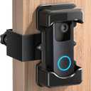 COOLWUFAN Anti-Theft Video Doorbell Mount, Adjustable Height(3.7-5.1), Compatible with Most Brand Video Doorbell, No-Drill Mounting Bracket for Most Brand Video Bell (Black)
