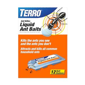TERRO Ant Killer Bait Stations T300B - Liquid Bait to Eliminate Ants - Bait System - 5 Count Stations for Effective Indoor Ant Control