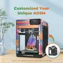 FLASHFORGE AD5M 3D Printer Fully Auto Calibration Print with 1-Click Max 600mm/s Speed, All-Metal CoreXY Structure Precise Printing, Easy-Maintenance Quick-Swap Nozzle, Print Size 220x220x220mm