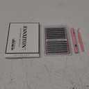 Cluster Lashes 240 pcs Wispy Lash Clusters D Natural Eyelashes Extensions 14-16mm Mix 30D+40D Individual Lashes Thin Band Lash Bond and Seal Tweezers for DIY Lash Extension Beginners