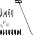 Paintless Dent Repair Tools 1 Pieces of Dent Removal Rods with Awl Head Dent Hail Repair Tools Paintless Dent Removal Kit Car Auto Body Dent Removal of Hail Dents and Door Ding (17 PCS)