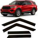 2020-2026 Tape-On Rain Guards for Ford Explorer Extra Thick Side Window Visor Deflectors XLT Limited Timberline ST King Ranch Platinum 2021 2022 2023 2024 2025