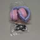 iClever BTH12 Kids Bluetooth Headphones,Colorful LED Lights,74/85dBA Safe Volume,85H Playtime,Fast Charging,Bluetooth 5.2,Over Ear Kids Headphones Wireles for iPad/Tablet/Airplane, Gradient Pink