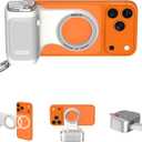 COMITOK MOCA - iPhone Camera Grip - for Native Camera Control with Removable Remote & Built-in Keychain, Magnetic Phone Camera Grip No Need App Support iOS26/17/18, Fun Shot Magnetic Grip with 1/4 Nut