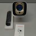 Auto Focus&1080PMagcubic Mini Smart Projector with 4K Support, Portable Projector with Wifi and Bluetooth, 5W Speaker, Built in Apps, Voice Control, Outdoor Movie Projector (White)