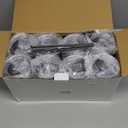 DOMICARE 30 oz Tumbler with Lid and Straw, Stainless Steel Tumblers Bulk, Insulated Vacuum Double Wall Coffee Travel Mug, Stainless Steel 8 Pack