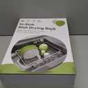 JASIWAY Dish Drying Rack in Sink, Expandable Stainless Steel Dish Drainers for Kitchen Counter, Dish Dryer Rack for Inside Sink, Over The Sink Dish Racks with Utensil Holder, Silver