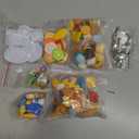 HKLMRO 150Pcs Miniature Food Drink Bottles Adults Dollhouse Soda Pop Cans Pretend Play Kitchen Cooking Game Party Accessories Toys Hamburger Cake Ice Cream Pizza Bread Tableware Doll House Landscape