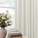 Mrs.Naturall 94 Inch Linen Blackout Curtains, Pinch Pleated Textured Drapes for Bedroom Living Room, 2 Panel Set, 42" W x 94" L