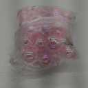 Iridescent Ornaments Balls 45 PCS, Plastic Set Clear Fillable Christmas Ball Ornaments for Tree, Wedding, Party, New Year (Pink)