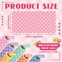 Amazingspark 6 Pcs Pastel Gingham Bulletin Board Paper Roll 19.7'' x 52.5''