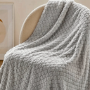 Bedsure Grey Diamond Jacquard Super Cozy Soft Throw Blanket 50" x 60"
