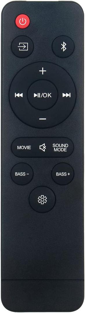 Replacement Remote Control Applicable for ONN Soundbar 100043839 Sound Bar Speaker System